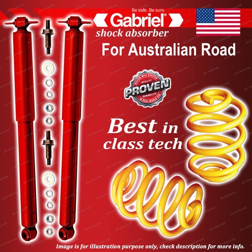 Rear Gabriel Guardian Shocks + Lowered King Springs for Chevrolet BEL Air 64-70