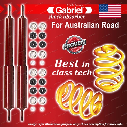 Rear Gabriel Guardian Shocks + Lowered King Coil Springs for Ford Cortina TE TF