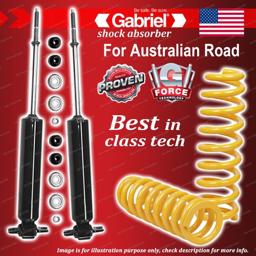 Front Gabriel Ultra Shocks + STD King Coil Springs for Ford Econovan 1.6L PETROL