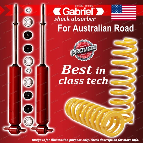 Front Gabriel Guardian Shocks + STD King Coil Springs for Ford Econovan PETROL