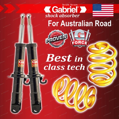 Front Gabriel Ultra Shocks + Lowered King Coil Springs for Ford Fairlane AU V8