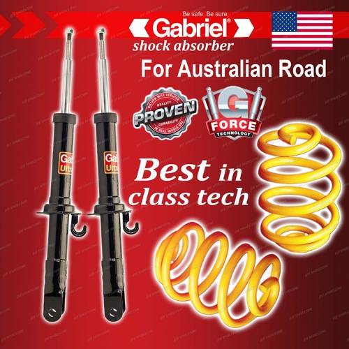 Front Gabriel Ultra Shocks + Ultra Low King Springs for Ford Falcon AU 98-00