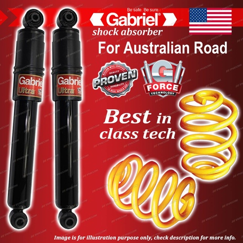 Rear Gabriel Shocks + Ultra Low King Coil Springs for Ford Falcon BA BF XR6 XR8