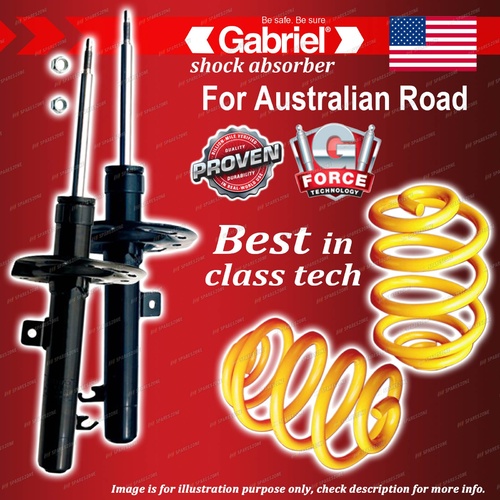 Front Gabriel Ultra Shocks + Lowered King Coil Springs for Ford Focus LS LT