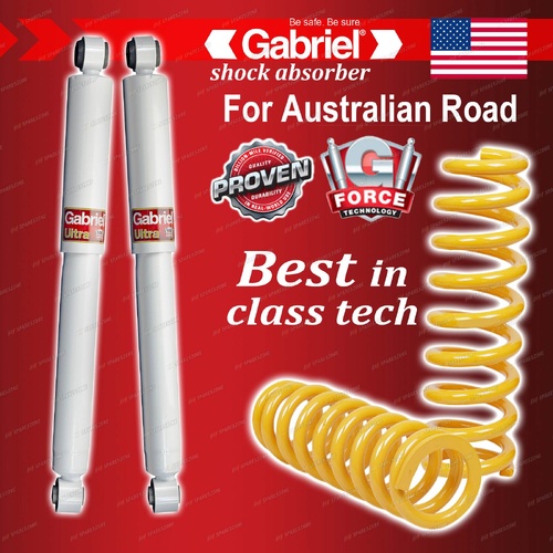 Rear Ultra LT Shocks + Raised Comfort King Coil Springs for Ford Maverick 4WD DA