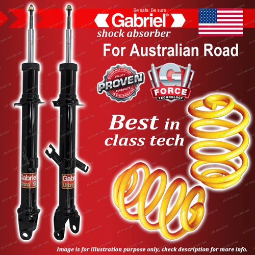 Front Gabriel Ultra Shocks + Lowered King Springs for Ford Territory SY SZ RWD
