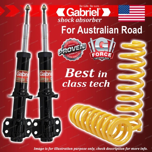 Front Gabriel Ultra Shocks + STD King Coil Springs for Ford Territory SY SX AWD