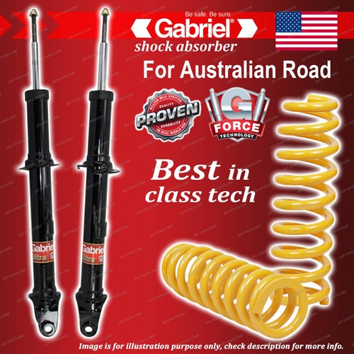 Front Gabriel Ultra Shocks + STD King Coil Springs for Ford Territory SX SY RWD
