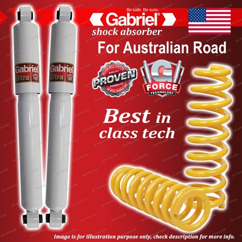 Rear Gabriel Ultra LT Shocks + STD King Coil Springs for Ford Territory SX SY SZ