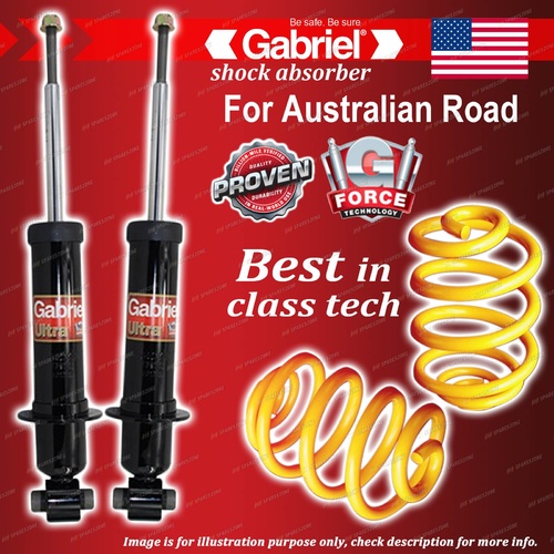Rear Gabriel Ultra Shocks + Ultra Low King Coil Springs for Holden Commodore VE