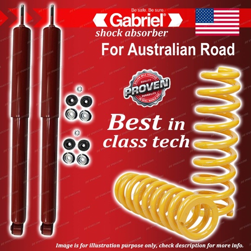 Rear Gabriel Guardian Shocks + Raised King Springs for Commodore VR VS 6CYL 8CYL