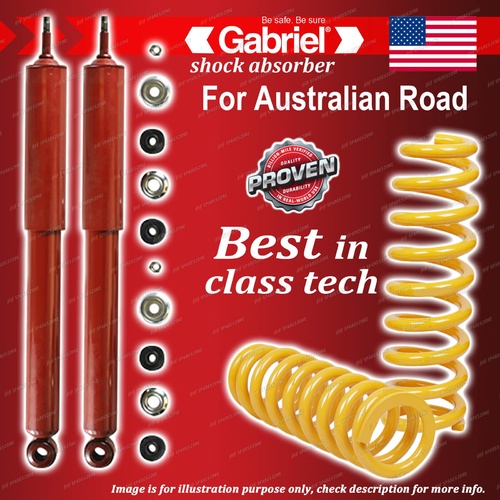 Rear Gabriel Guardian Shocks + STD King Springs for Holden Gemini TC TD TE TF TG