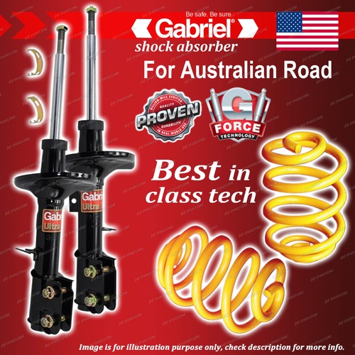 Front Gabriel Ultra Shocks + Lowered King Coil Springs for Holden Statesman WL