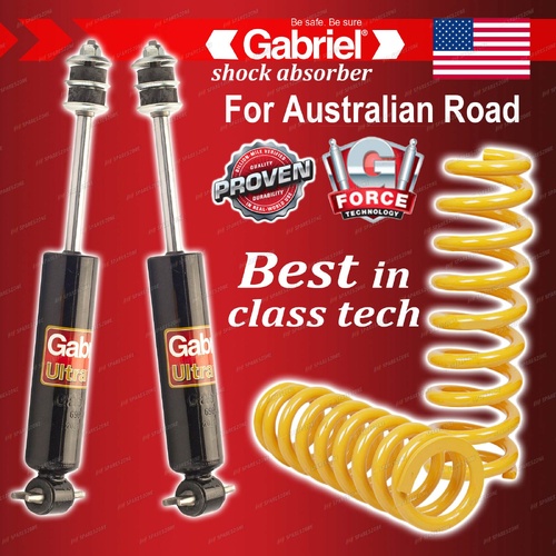 Front Ultra Shocks + Raised King Coil Springs for Holden Statesman HQ HX HZ WB
