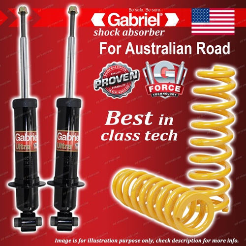 Rear Gabriel Ultra Shocks + Raised King Springs for Holden Statesman Caprice WM
