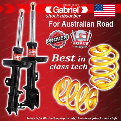 Front Gabriel Ultra Shocks + Lowered King Springs for Holden Vectra JR JS JSII