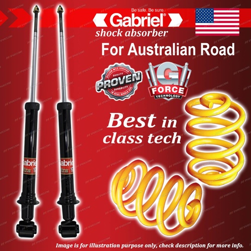 Rear Gabriel Ultra Shocks + Lowered King Springs for Holden Vectra JR JS JSII