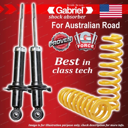 Rear Gabriel Ultra Shocks + STD King Coil Springs for Honda CR-V 4WD RE4 Wagon