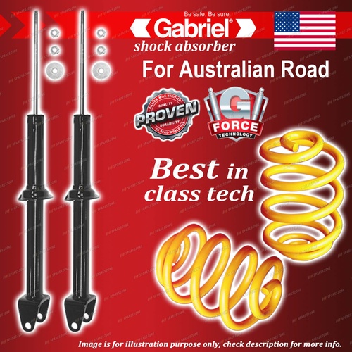 Rear Gabriel Ultra Shocks + Lowered King Springs for Honda Prelude BA8 BB1 BB2