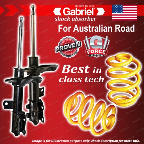Front Gabriel Ultra Shocks + Lowered King Coil Springs for Hyundai Elantra HD