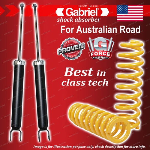 Rear Gabriel Ultra Shocks + STD King Coil Springs for Hyundai Elantra HD