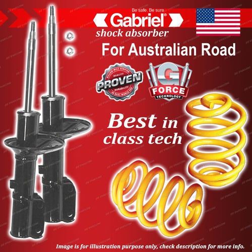 Front Gabriel Ultra Shocks Lowered King Coil Springs for Hyundai Excel HU 89-94