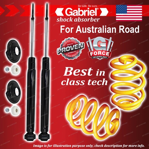 Rear Gabriel Ultra Shocks + Lowered King Coil Springs for Hyundai Lantra J1 KF