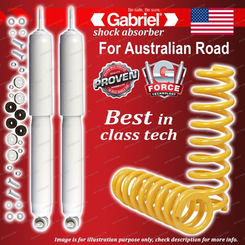 Front Gabriel Ultra LT Shocks + Raised King Springs for Jeep WG Grand Cherokee