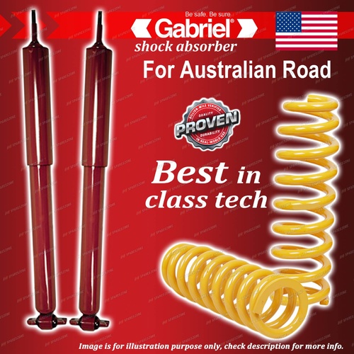 Front Gabriel Guardian Shocks + Raised King Springs for Jeep TJ Wrangler 96-07