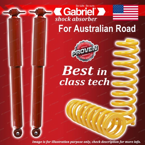 Rear Gabriel Guardian Shocks + Raised King Springs for Jeep TJ Wrangler 96-07