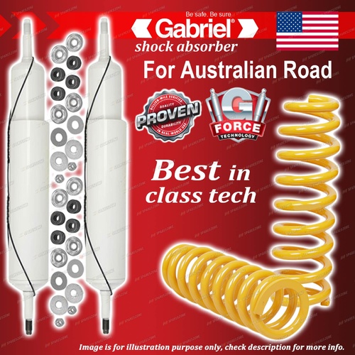Front Ultra Shocks + Raised King Coil Springs for Land Rover Discovery Series 1