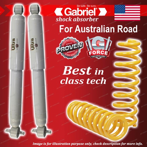 Front Ultra Shocks Raised 50-100KG King Coil Springs for Land Rover Discovery II