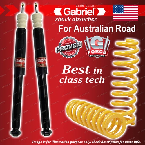 Rear Gabriel Ultra Shocks + STD King Coil Springs for Mazda 3 BK Sedan Hatch
