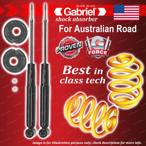 Rear Gabriel Ultra Shocks + Lowered King Springs for Mitsubishi Galant HG HH