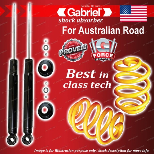 Rear Gabriel Ultra Shocks + Lowered King Coil Springs for Mitsubishi Galant HJ