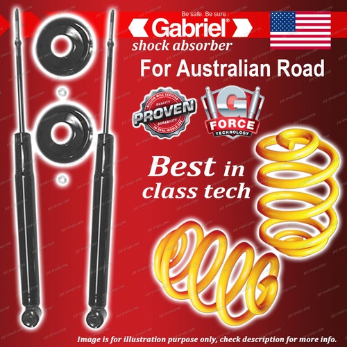 Rear Gabriel Ultra Shocks + Lowered King Springs for Mitsubishi Lancer CA CB