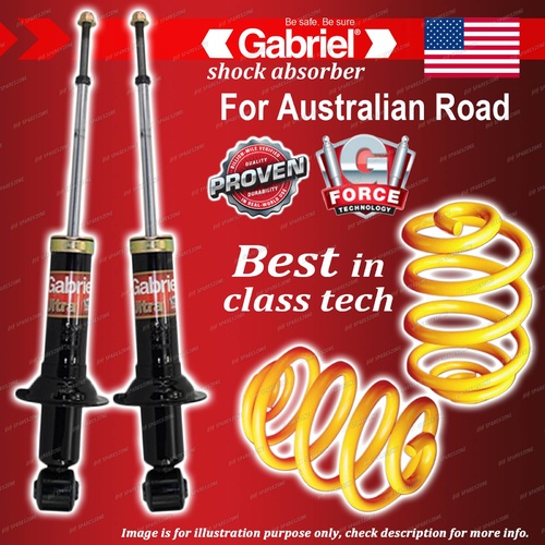 Rear Gabriel Ultra Shocks + Lowered King Coil Springs for Mitsubishi Lancer CG