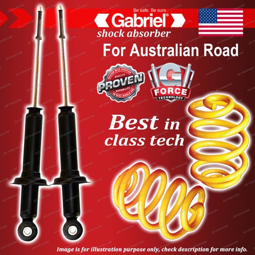 Rear Gabriel Ultra Shocks + Lowered King Coil Springs for Mitsubishi Lancer CH