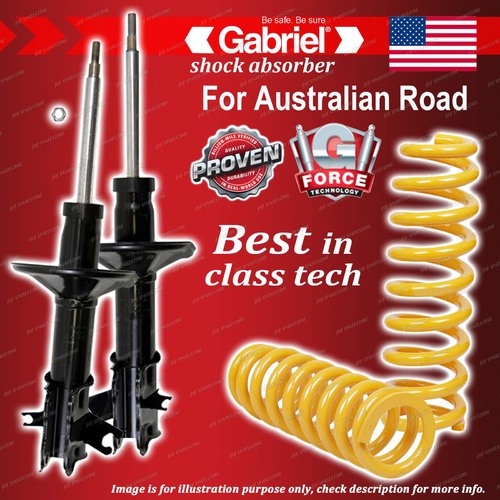 Front Gabriel Ultra Shocks + STD King Coil Springs for Mitsubishi Lancer CE