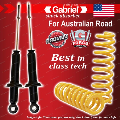 Rear Gabriel Ultra Shocks + STD King Coil Springs for Mitsubishi Lancer CH Sedan