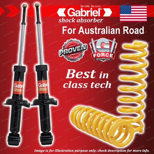 Rear Gabriel Ultra Shocks + STD King Coil Springs for Mitsubishi Lancer CJ FWD