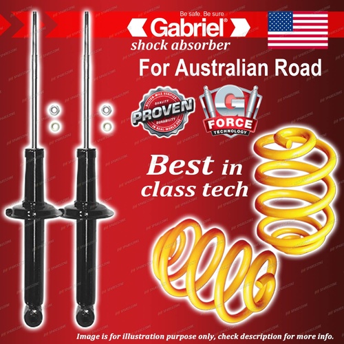 Rear Gabriel Ultra Shocks + Lowered King Coil Springs for Mitsubishi Magna TR TS
