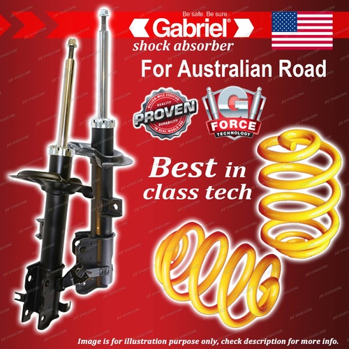 Front Gabriel Ultra Shocks + Lowered King Coil Springs for Nissan Murano Z50