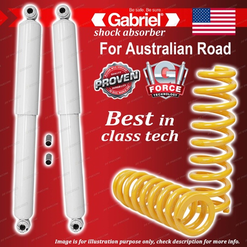 Rear Gabriel Ultra LT Shocks + Raised King Springs for Nissan Pathfinder D21