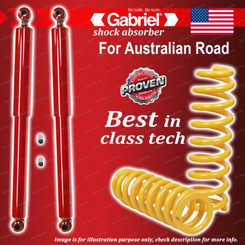 Rear Gabriel Guardian Shocks + Raised King Springs for Nissan Pathfinder D21
