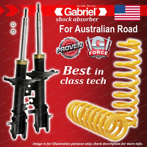Front Gabriel Ultra Shocks + Raised King Springs for Nissan Pathfinder R50 II