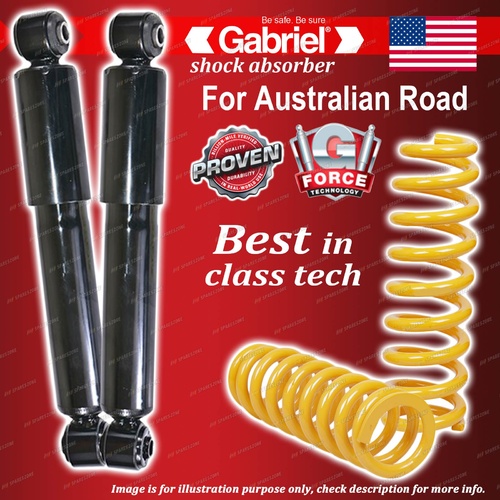 Rear Ultra Shocks + Raised 100-300KG King Coil Springs for Nissan Pathfinder R51