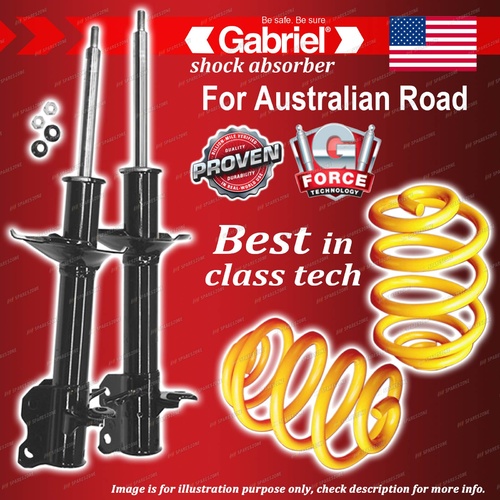 Rear Gabriel Ultra Shocks + Lowered King Springs for Nissan Pulsar N14 91-95
