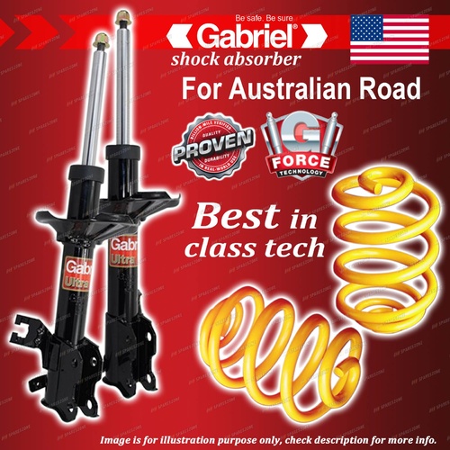 Front Gabriel Ultra Shocks + Lowered King Springs for Nissan Pulsar N15 97-00