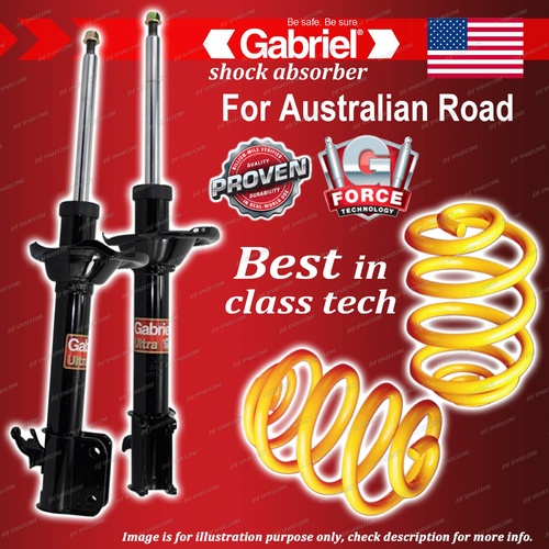 Rear Gabriel Ultra Shocks + Lowered King Coil Springs for Subaru Forester SG9